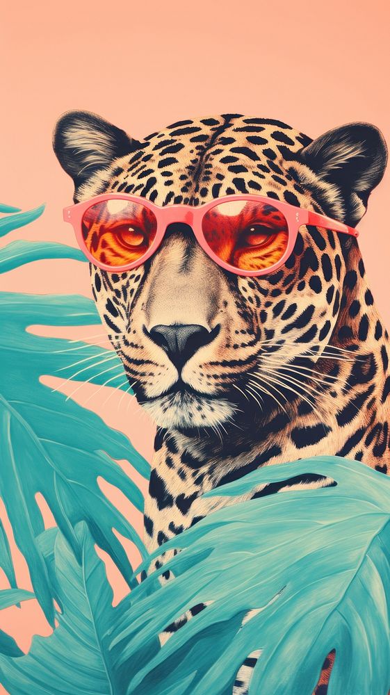 Wallpaper leopard with sunglass wildlife cheetah glasses.
