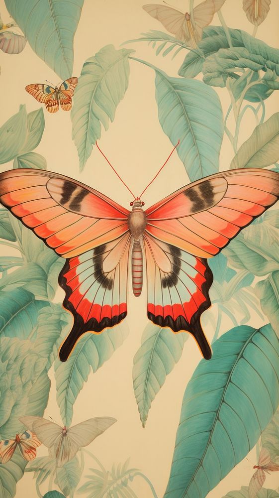 Wallpaper on moth butterfly animal insect.