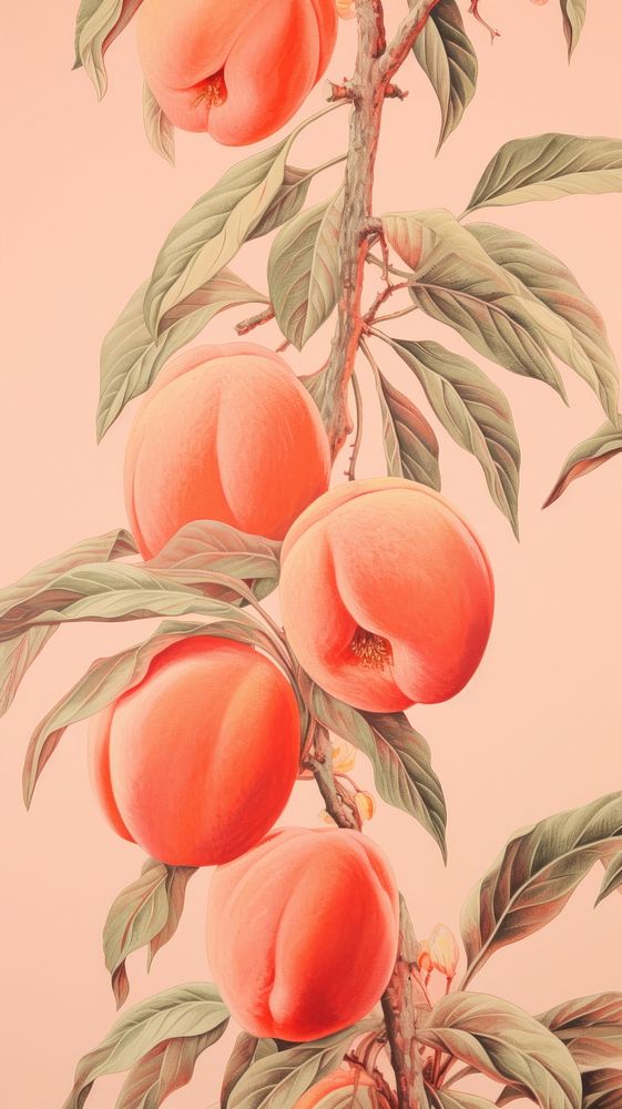 Wallpaper peach fruit plant food.