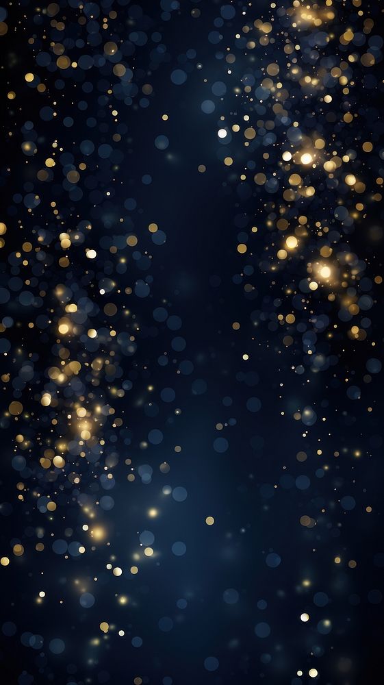  Shimmering golden particles on a dark blue background backgrounds christmas astronomy. AI generated Image by rawpixel.