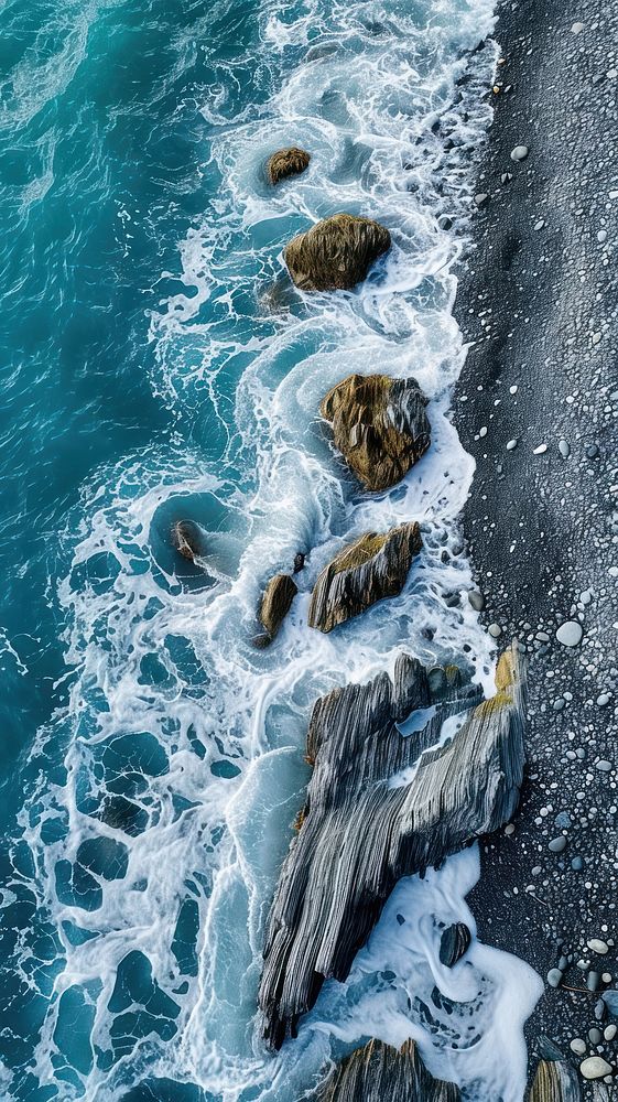  Nature beach sea outdoors. AI generated Image by rawpixel.