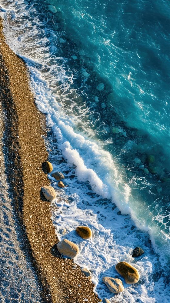  Nature beach sea outdoors. AI generated Image by rawpixel.