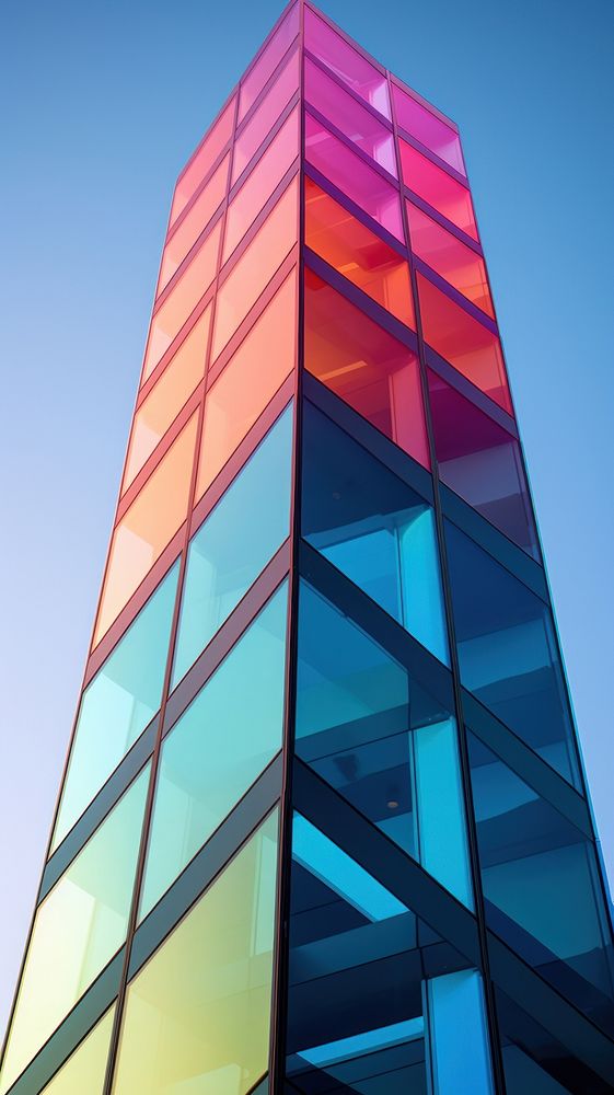 Architecture building glass city.