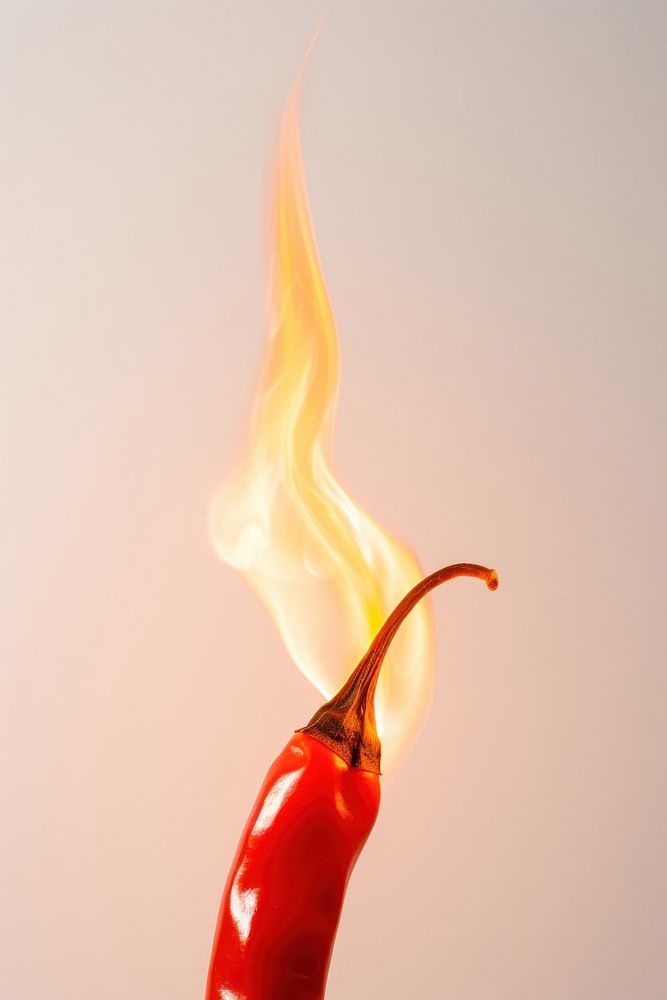 Photography of a Burning chili fire burning flame.