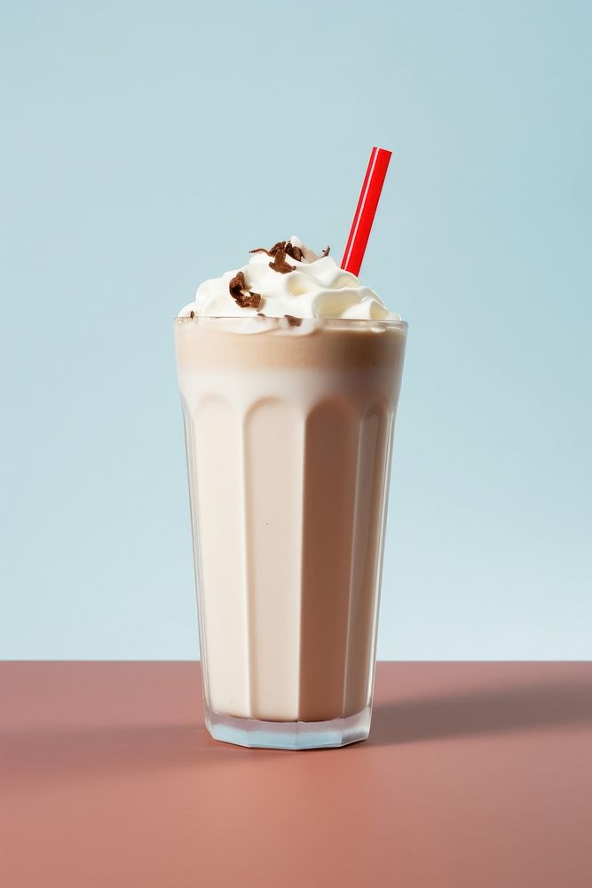 Milk shake with topping milkshake smoothie dessert.
