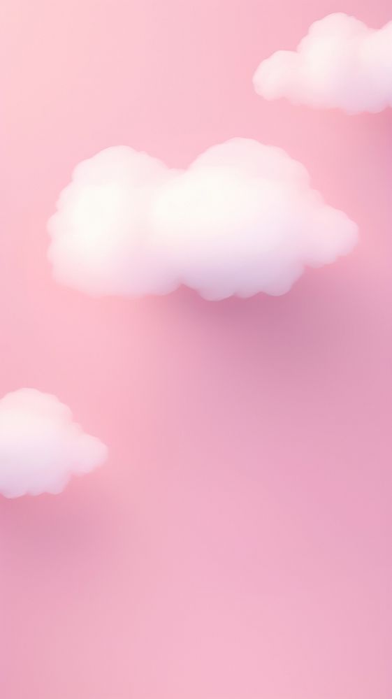 Minimal heart and cloud backgrounds abstract outdoors. AI generated Image by rawpixel.