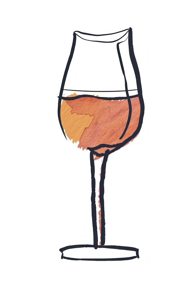 Wine glass drink white background. AI generated Image by rawpixel.