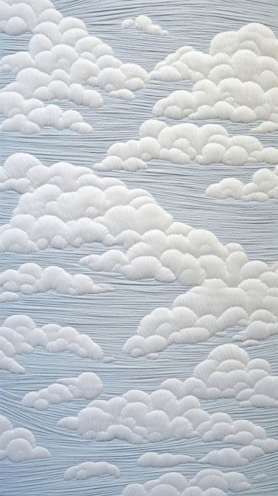 Embroidery of sky texture tranquility backgrounds.