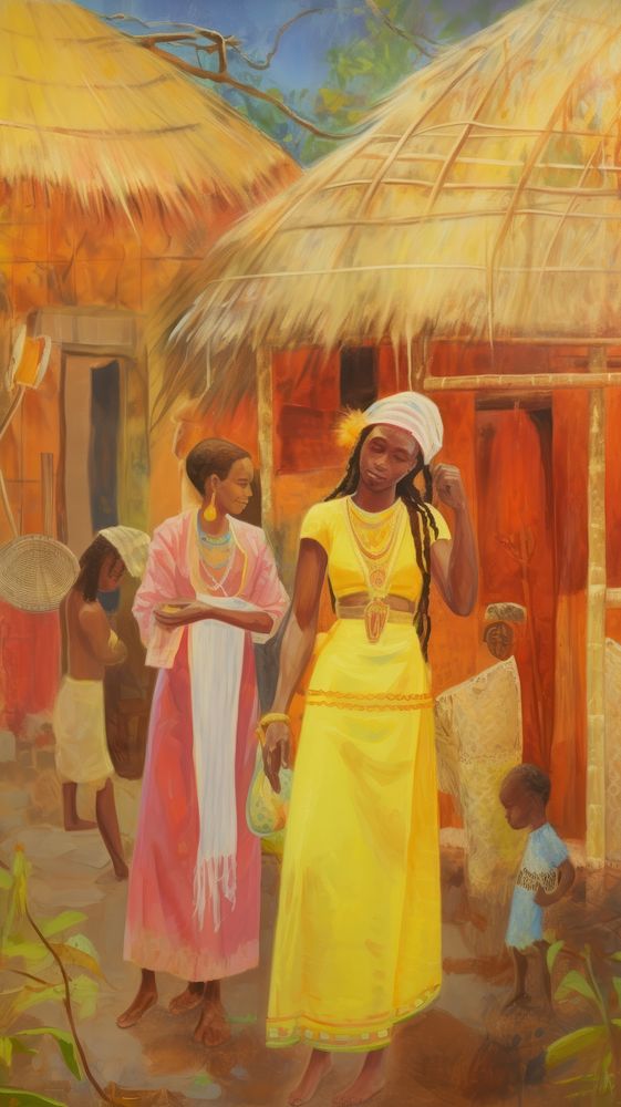Countryside of Ethiopia painting architecture accessories.