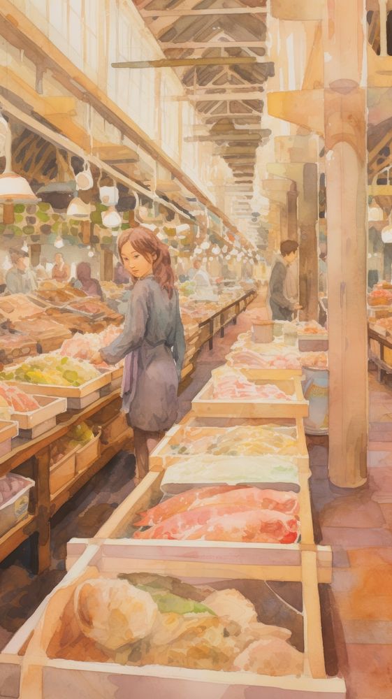 Marketplace in japan indoors person human.