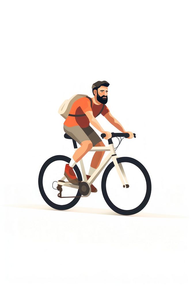 Cycling man bicycle vehicle sports. AI generated Image by rawpixel.
