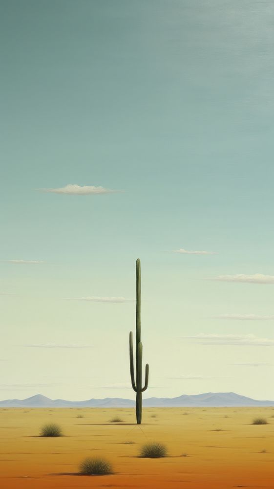  Cactus field cactus outdoors nature. AI generated Image by rawpixel.