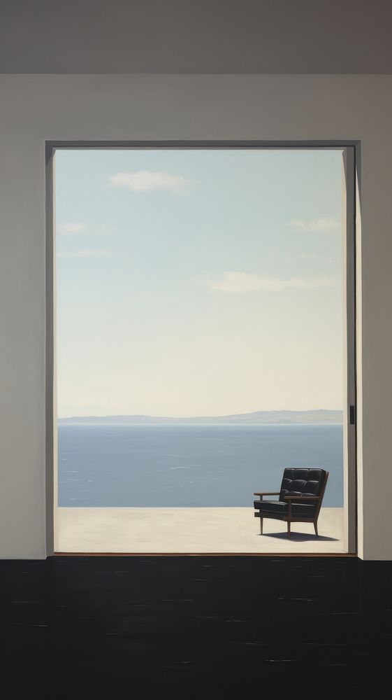  A coast of Scotland furniture horizon nature. AI generated Image by rawpixel.