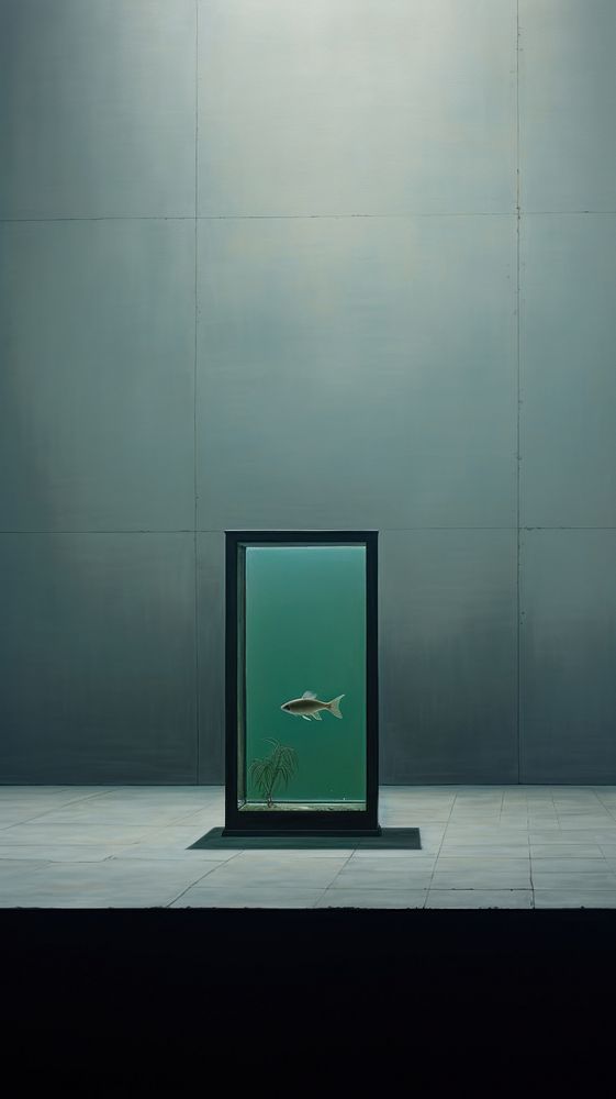  Aquarium architecture reflection darkness. AI generated Image by rawpixel.