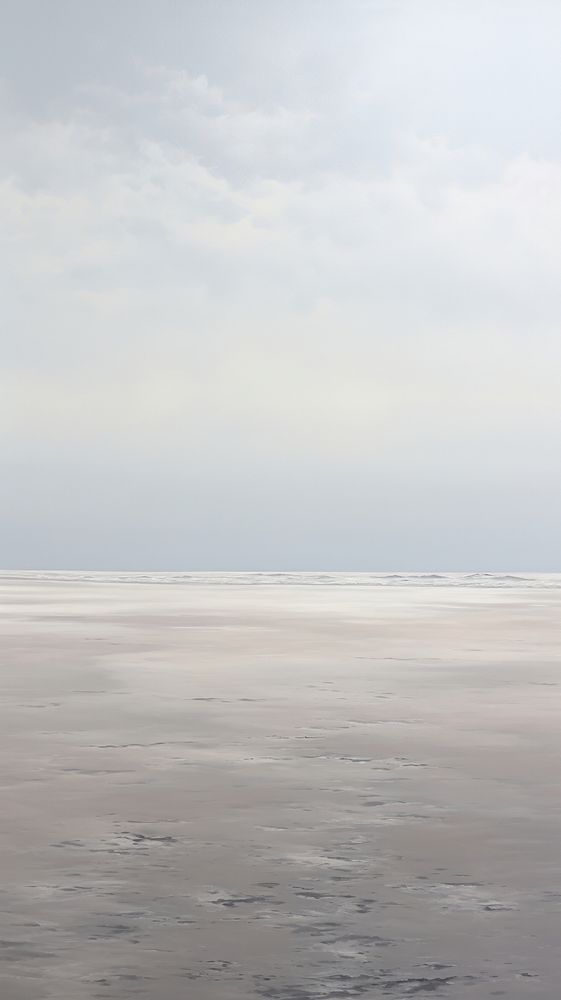  Grey sand beach outdoors horizon nature. 