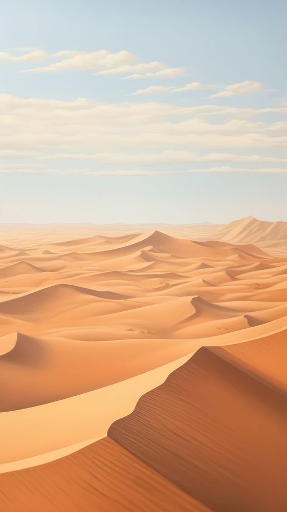  Sahara Desert desert outdoors horizon. AI generated Image by rawpixel.