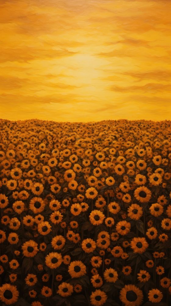  Sunflower field sunflower landscape outdoors. AI generated Image by rawpixel.