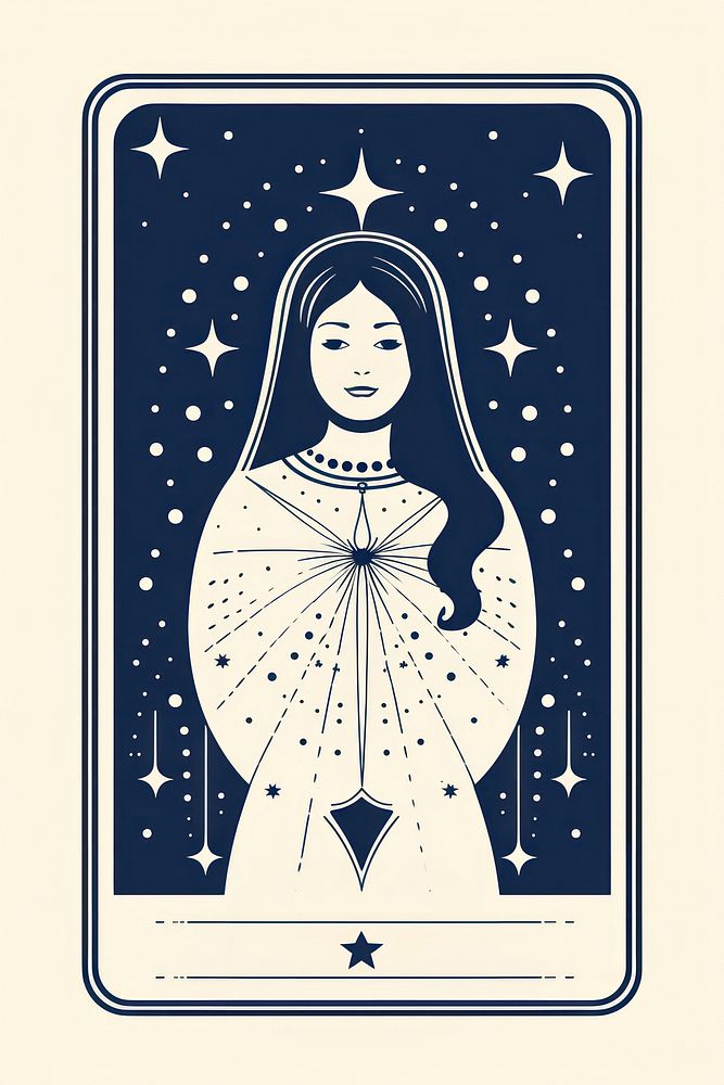 A tarot card with Esoteric mystical element representation spirituality architecture. AI generated Image by rawpixel.