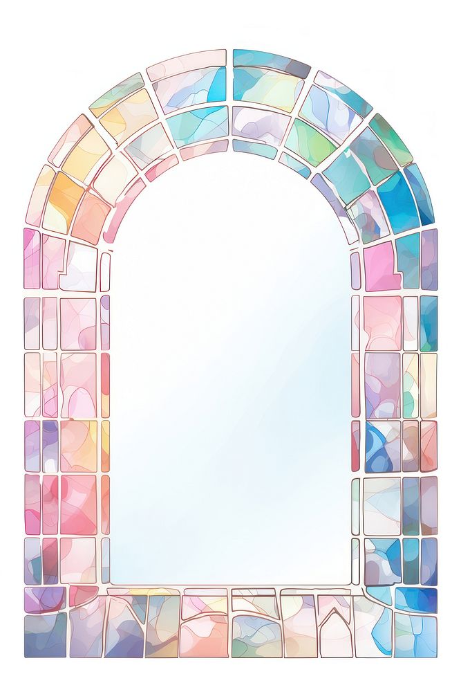 Arch art christmas architecture mosaic white background.