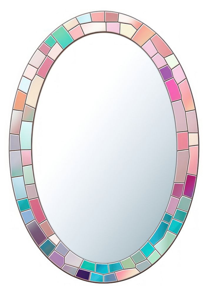 Oval mirror oval white background. | Premium Photo Illustration - rawpixel