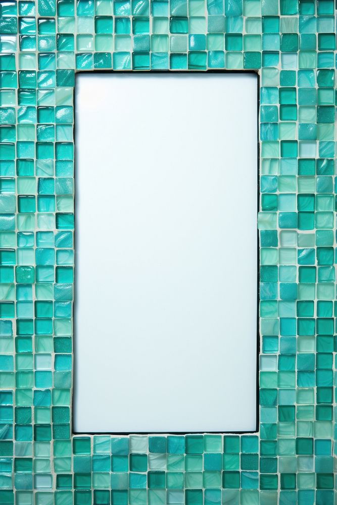 Rectangle turquoise mosaic backgrounds.