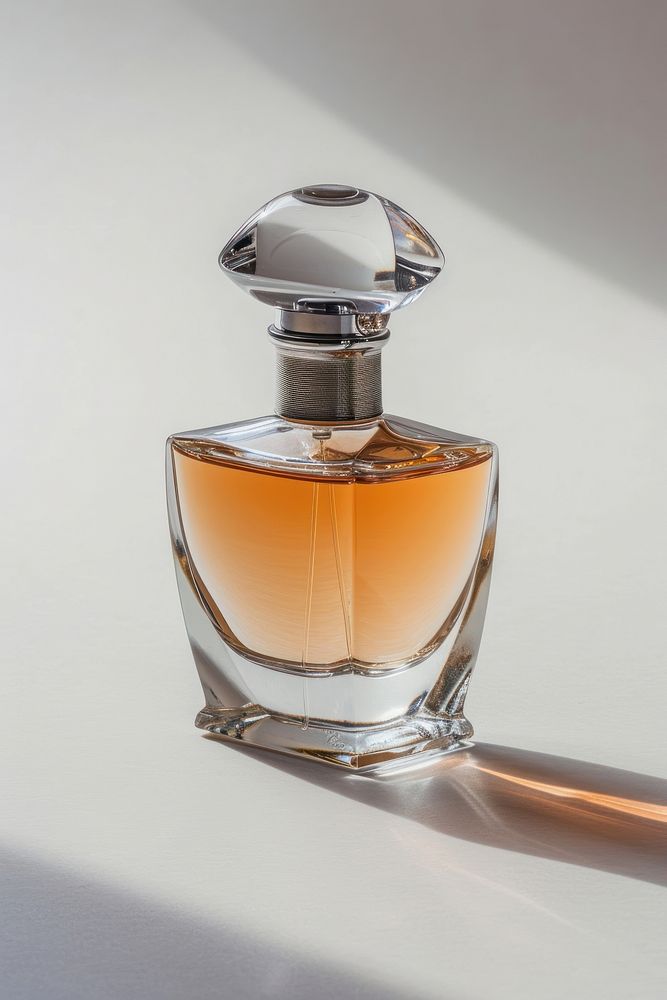 A perfume bottle cosmetics lighting glass.