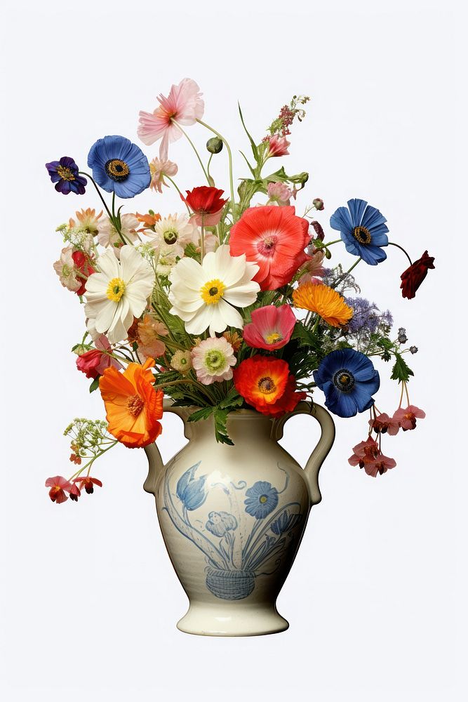  Floral vase flower plant art. AI generated Image by rawpixel.