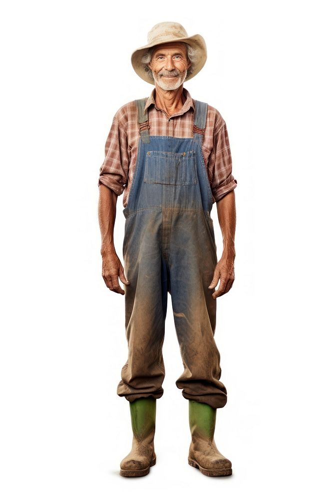A countryside farmer standing adult man. AI generated Image by rawpixel.