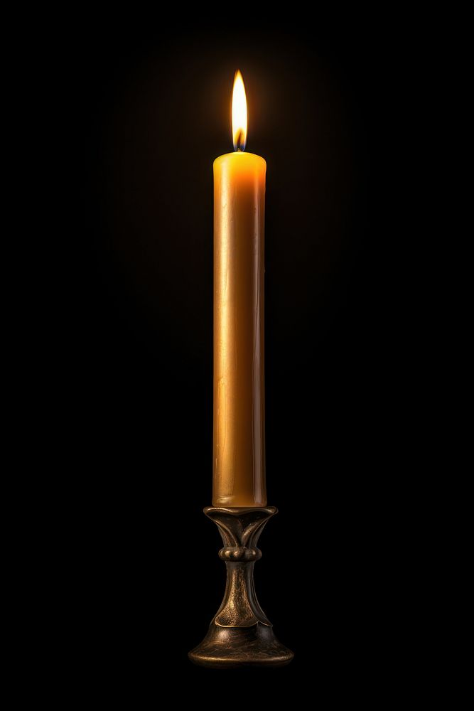 A candle black background spirituality illuminated. AI generated Image by rawpixel.
