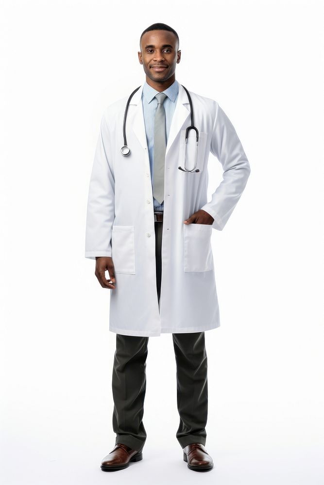 A doctor in hospital standing adult coat. AI generated Image by rawpixel.