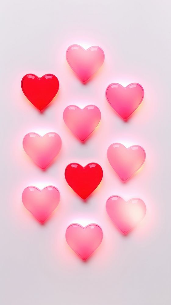 Heart backgrounds abstract pink. AI generated Image by rawpixel.