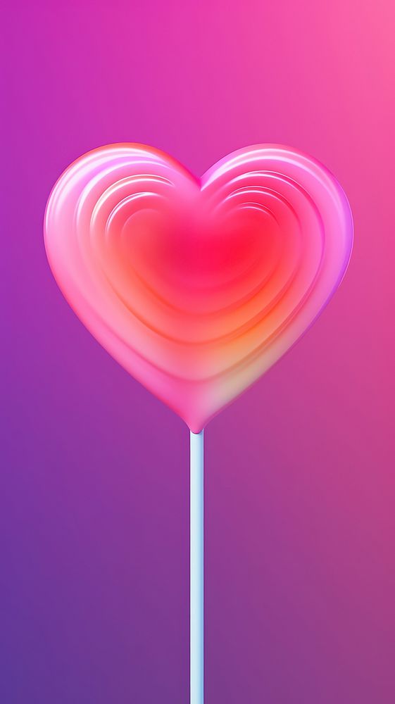 Lollipop candy heart red. AI generated Image by rawpixel.