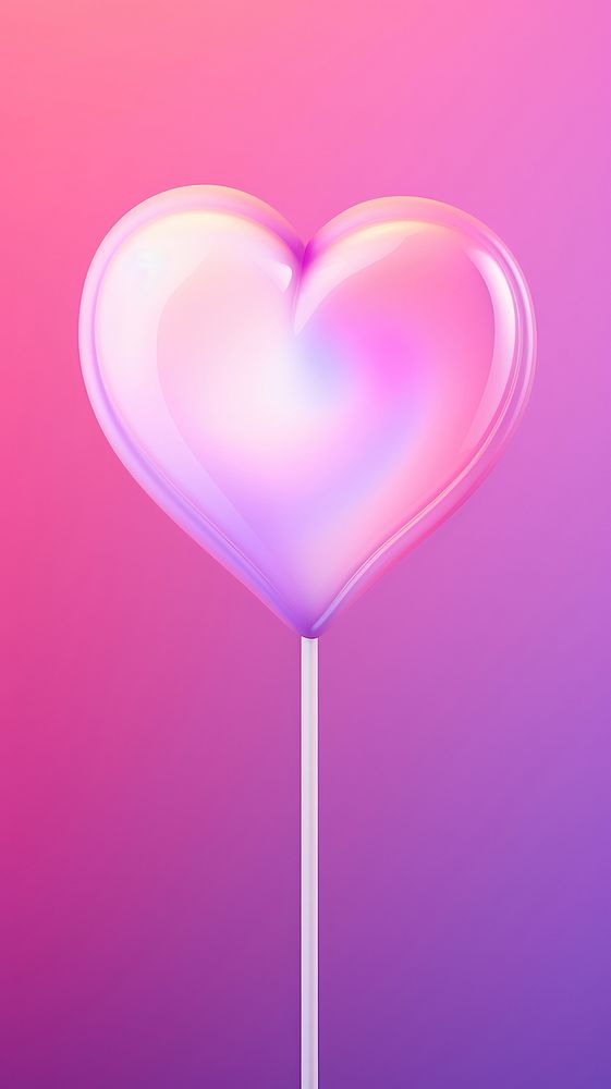 Candy heart lollipop purple. AI generated Image by rawpixel.