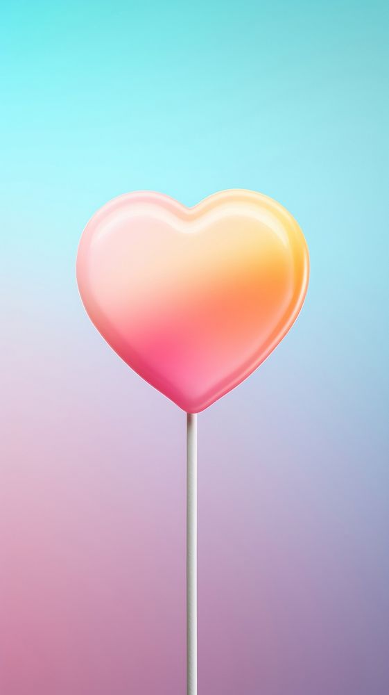 Lollipop candy heart red. AI generated Image by rawpixel.