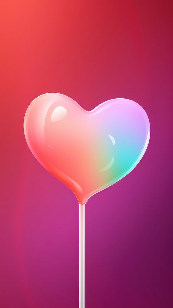 Lollipop candy confectionery heart. AI generated Image by rawpixel.