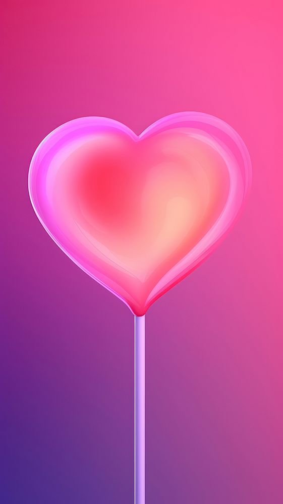 Candy heart lollipop purple. AI generated Image by rawpixel.