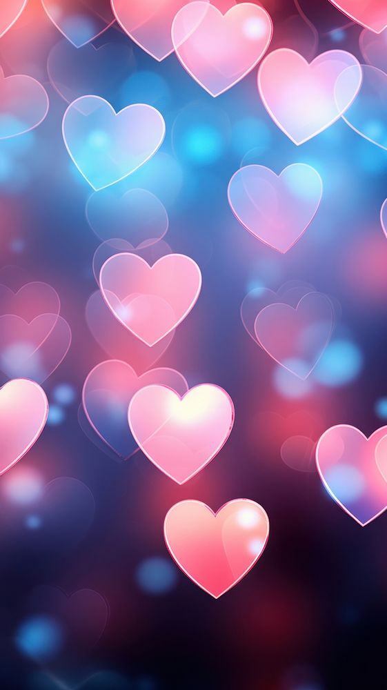 Heart backgrounds abstract light. AI | Premium Photo Illustration ...