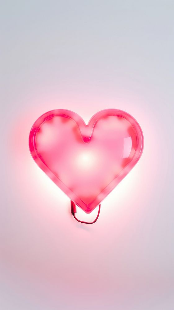 Heart light pink red. AI generated Image by rawpixel.