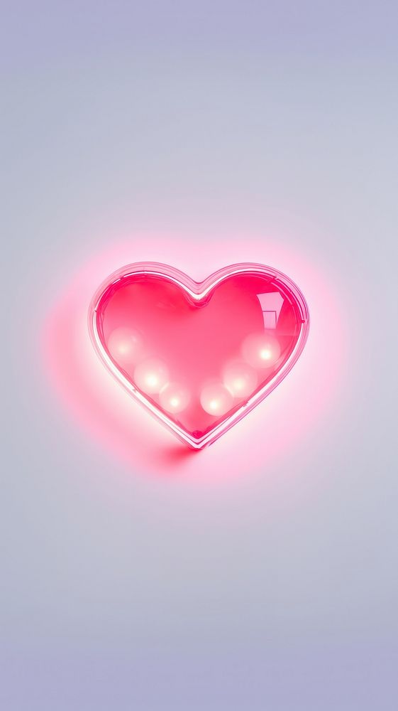 Light heart pink red. AI generated Image by rawpixel.