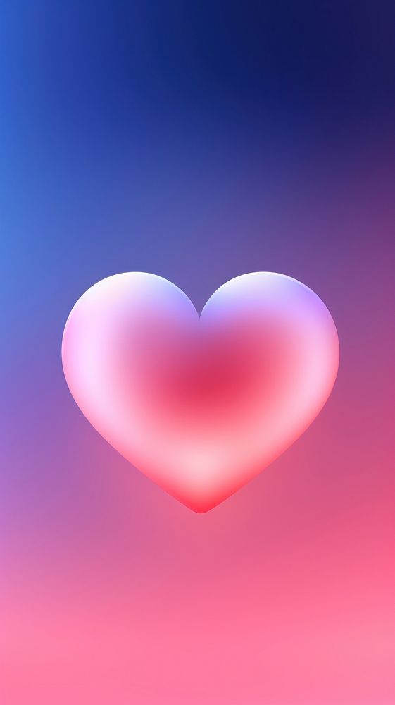 Pastel neon heart abstract red astronomy. AI generated Image by rawpixel.