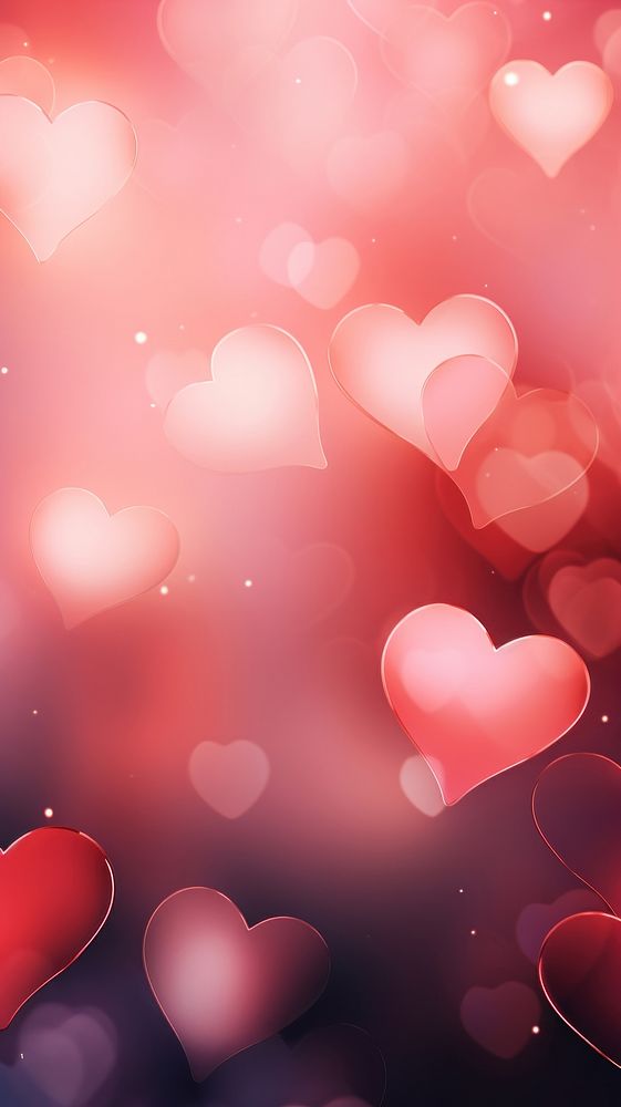 Backgrounds abstract heart pink. AI generated Image by rawpixel.