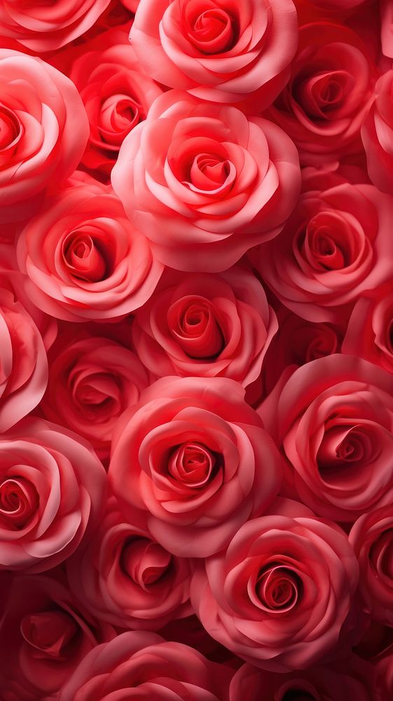 Red roses border backgrounds flower petal. 