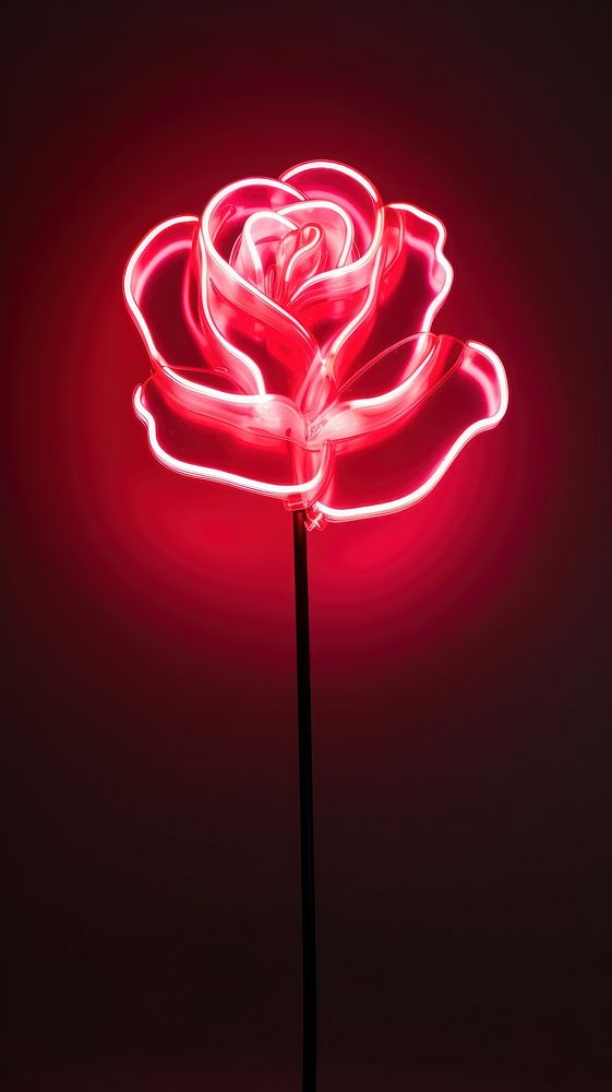 Light neon rose pink. AI generated Image by rawpixel.