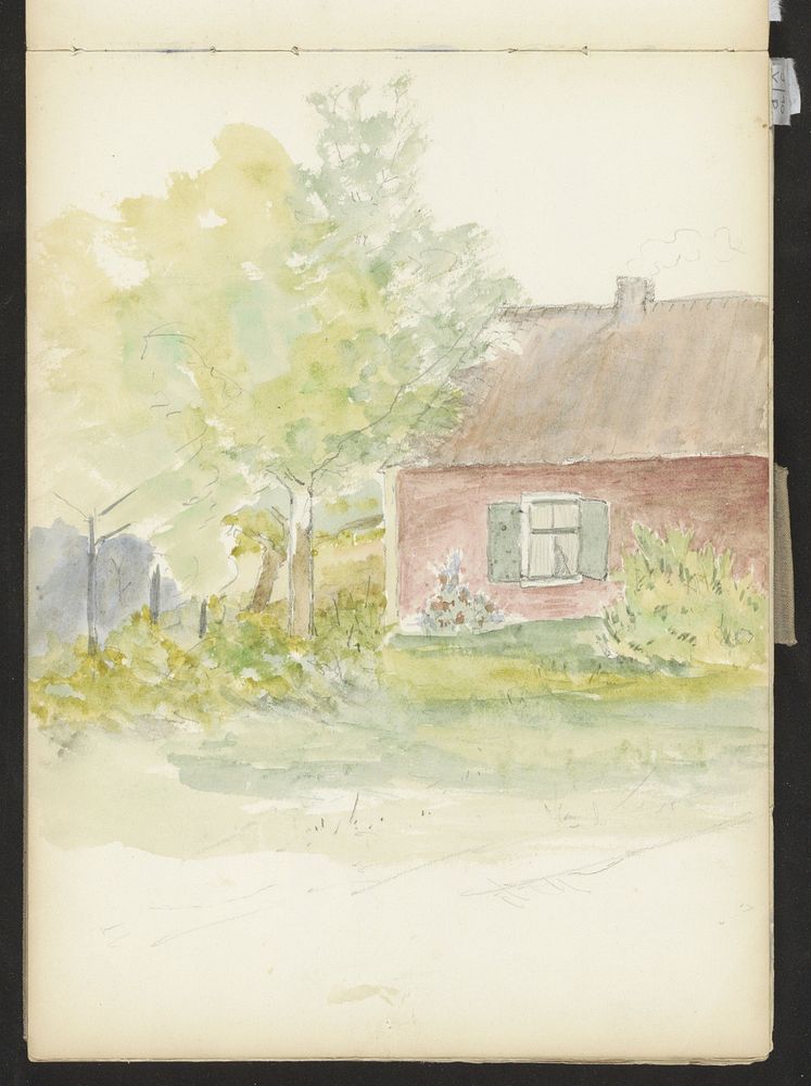 Huis aan een bosrand (c. 1913 - c. 1916) by jonkheer Johannes Ludovicus Paulus Bosch van Drakestein