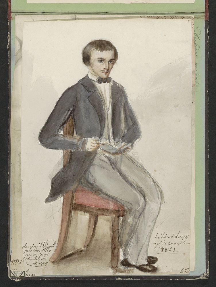 Portret van Hélion de Luçay (1853) by Chantal de Luçay