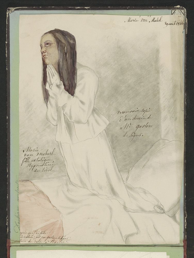 Stigmatisering van Maria von Mörl (1846) by Chantal de Luçay and Louis Gaston Adrien de Ségur