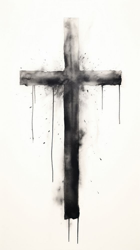 Christ cross crucifix symbol paint.