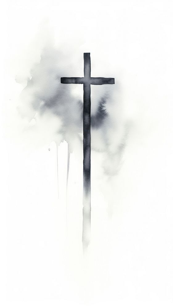 Christ cross crucifix symbol white.