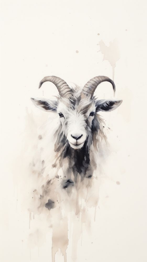 Goat livestock drawing animal.