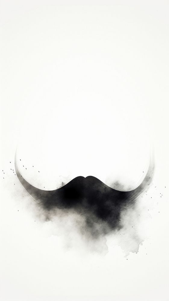 Mustache splattered moustache abstract.